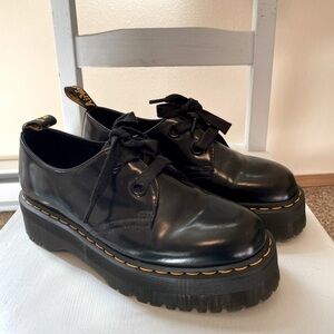 Dr. Martens Holly Women’s Leather Platform Shoes